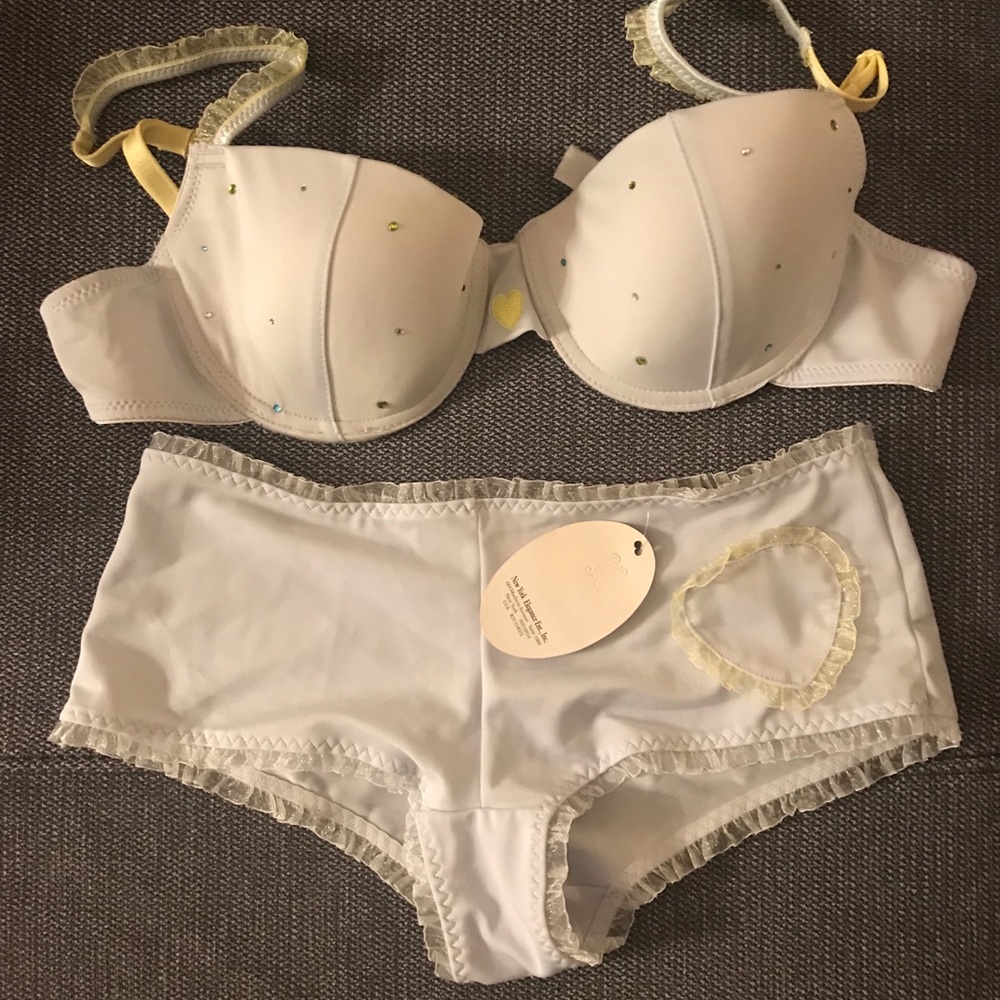 Light blue bra set